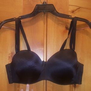 Cacique Sleek Black Convertible Bra 38D